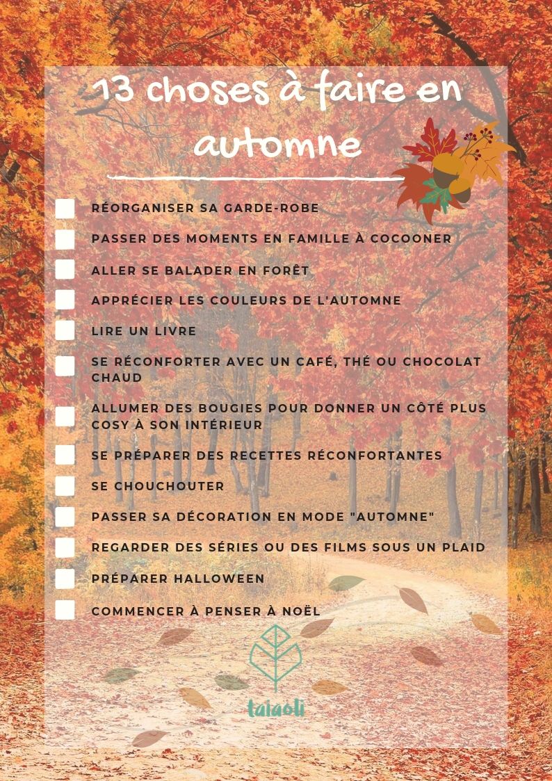 To do list automne - Que faire en automne