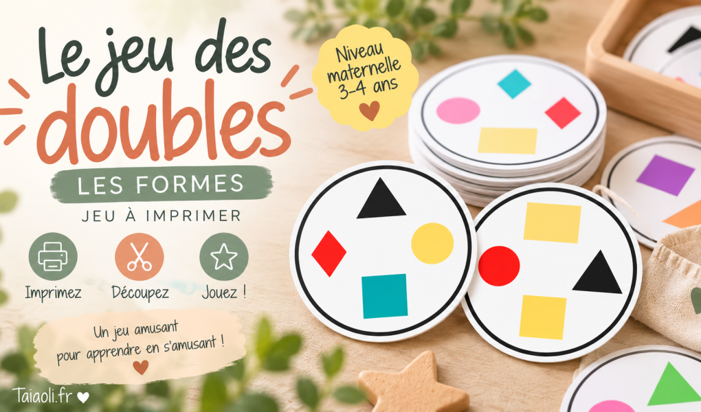 Jeu des double formes - Dobble à imprimer