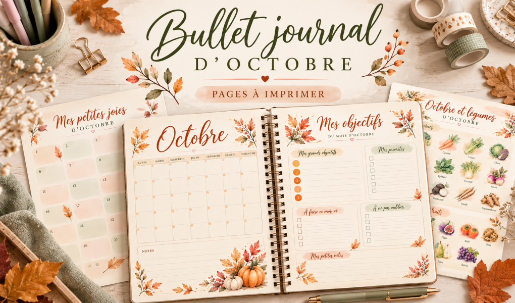 Bullet journal d'octobre