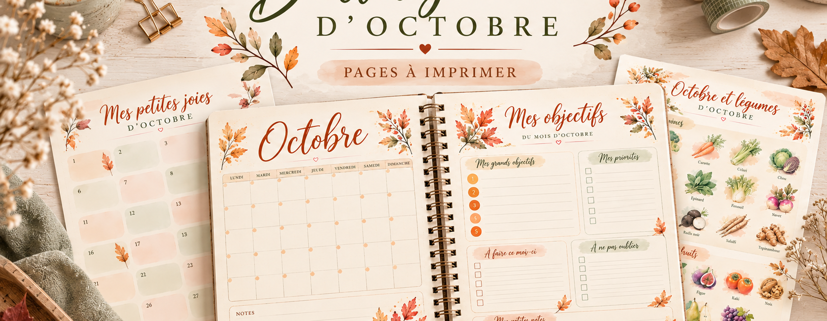 Bullet journal d'octobre