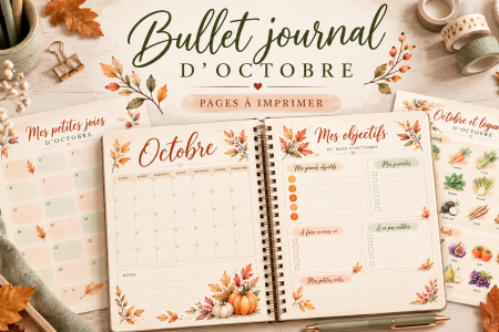 Bullet journal d'octobre